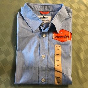 Urban pipeline button up short sleeve shirt NWT